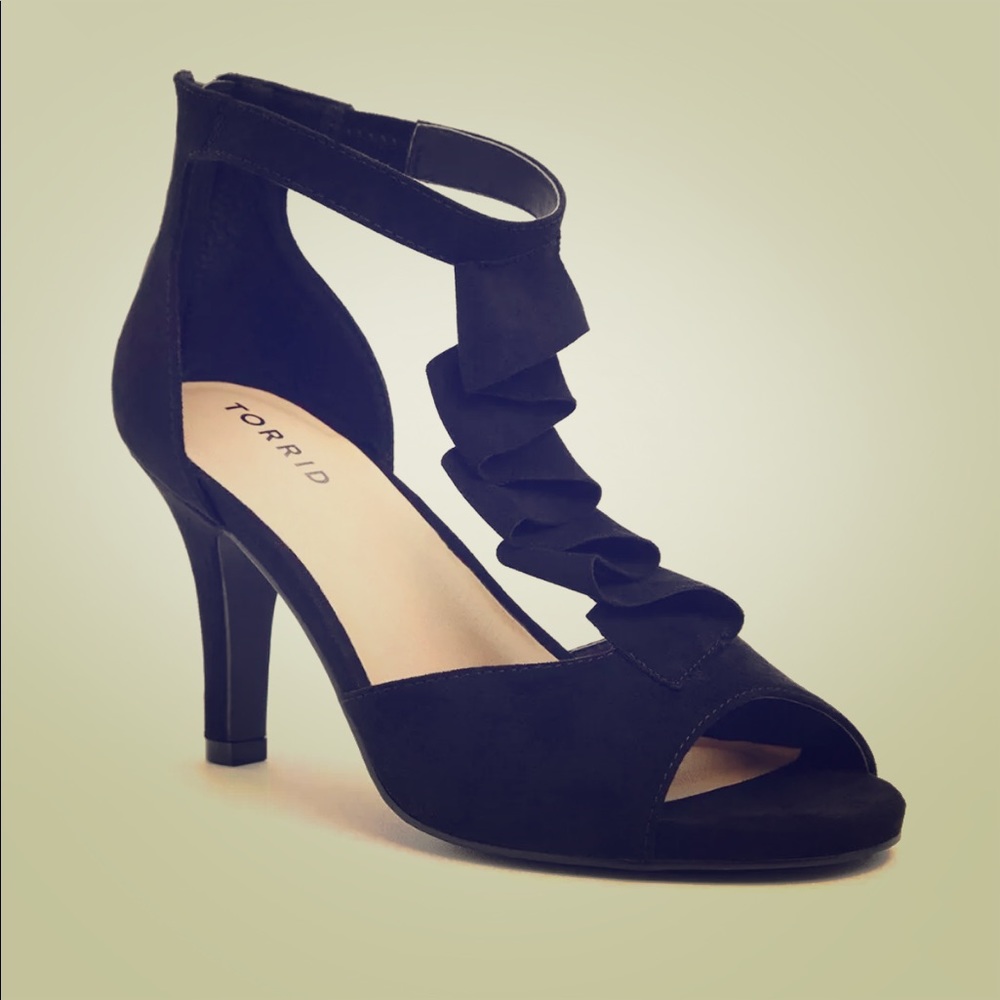 Torrid Suede Ruffle Heels